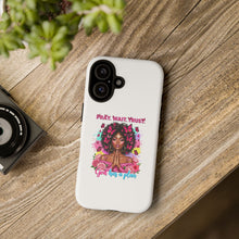 Load image into Gallery viewer, Inspirational Phone Case, Pray Wait Trust God Has a Plan, Spiritual Gift, Motivational Decor, Faith-Based Accessory
