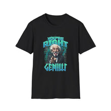 Load image into Gallery viewer, Genius Quote T-Shirt, Unisex Softstyle Tee, Fun Gift for Nerds, Motivational Shirt, Perfect for Birthdays, Casual Wear, Geeky Humor
