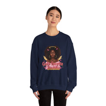 Load image into Gallery viewer, Black History African American Woman Gods Favorite Baddie Sweatshirt, Black Princess Self Love Crewneck Pullover, Unisex Heavy Blend Jumper,
