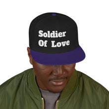 Load image into Gallery viewer, Embroidered Snapback Hat, Funny Quotes Soldier Of Love Cap, Adjustable Baseball Cap, Hip Hop Hat, Streetwear Accessories
