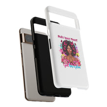 Load image into Gallery viewer, Inspirational Phone Case, Pray Wait Trust God Has a Plan, Spiritual Gift, Motivational Decor, Faith-Based Accessory
