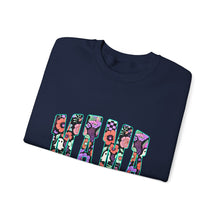 Load image into Gallery viewer, Floral Graphic Crewneck Sweatshirt, Cozy Unisex Sweatshirt, Everyday Comfort Sweatshirt, Flower Print Pullover, Trendy Gift Ideas
