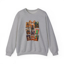 Load image into Gallery viewer, Halloween Pumpkin Sweatshirt, Cozy Fall Crewneck, Unisex Sweatshirt, Seasonal Fashion, Trick or Treat Top, Halloween Gift
