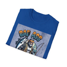 Load image into Gallery viewer, Bad Ass Fisherman Unisex T-Shirt, Fishing Gift, Casual Tee, Funny Shirt for Anglers, Outdoor Apparel, Best Fisherman Shirt
