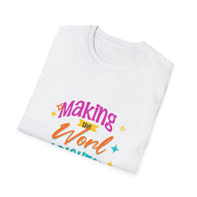 Load image into Gallery viewer, Bright World T-Shirt - Unisex Graphic Tee, Fun Casual Wear, Gifts for Friends, Uplifting Statement Shirt, Perfect for Celebrations
