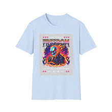 Load image into Gallery viewer, Freedom Graphic Tee for Rebels, Unisex Softstyle T-Shirt, Casual Wear, Gift for Independence Day, Alternative Fashion, Festival Outfit

