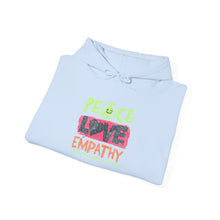 Load image into Gallery viewer, Peace Love Empathy Hoodie | Unisex Heavy Blend Sweatshirt for Comfort and Style, Ideal for Gift-Giving, Cozy Wear, and Everyday Use
