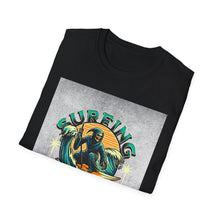 Load image into Gallery viewer, Surfing for Freedom Unisex Softstyle T-Shirt | Summer Vibe, Beachwear, Gift for Surfers, Casual Tee, Adventure Apparel
