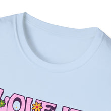 Load image into Gallery viewer, Pride Month T-Shirt, Love Is Love Graphic Tee, Unisex LGBTQ+ Apparel, Softstyle Pride Shirt, Inclusive Fashion, Celebratory Gift
