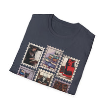Load image into Gallery viewer, Literary Cat Lover T-Shirt, Fun Gift for Book Lovers, Cozy Reading Tee, Perfect for Birthdays, Cat-Themed Casual Wear
