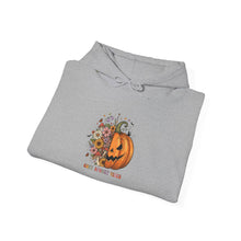 Load image into Gallery viewer, Halloween Pumpkin Floral Hoodie, Cozy Unisex Sweatshirt for Fall, Spooky Season Apparel, Perfect for Halloween Parties, Autumn Gift
