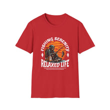 Load image into Gallery viewer, Unisex Fishing Serenity T-Shirt, Relaxed Life Tee for Fishing Enthusiasts, Outdoor Lover Gift, Casual Wear, Birthday Present, [...]
