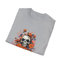 Load image into Gallery viewer, Seasonal Skull Graphic Unisex T-Shirt, Halloween Shirt, Edgy Apparel, Gift for Him/Her, Casual Wear, Trendy Tee
