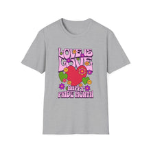 Load image into Gallery viewer, Pride Month T-Shirt, Love Is Love Graphic Tee, Unisex LGBTQ+ Apparel, Softstyle Pride Shirt, Inclusive Fashion, Celebratory Gift
