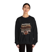 Load image into Gallery viewer, Touchdown Season Sweatshirt - Cozy Gift for Football Fans, Autumn Apparel, Game Day Wear, Unisex Crewneck
