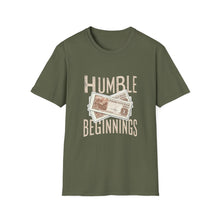 Load image into Gallery viewer, Humble Beginnings Unisex Softstyle T-Shirt, Inspirational Tee, Motivational Gift, Casual Wear, Everyday Apparel, Trendy Shirt
