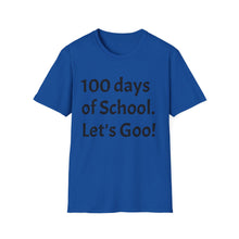 Load image into Gallery viewer, 100 Days of School Unisex Softstyle T-Shirt, Fun Teacher Shirt, Back to School, Student Gift, Classroom Celebration
