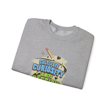 Load image into Gallery viewer, Curiosity Passion Crewneck Sweatshirt - Motivational Gift for Students, Education Inspiration, Cozy Unisex Sweater, Unique Teacher [...]
