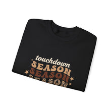Load image into Gallery viewer, Touchdown Season Sweatshirt - Cozy Gift for Football Fans, Autumn Apparel, Game Day Wear, Unisex Crewneck
