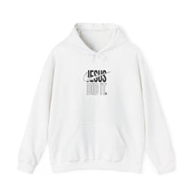 Load image into Gallery viewer, Inspirational Hoodie: Jesus Did It - Unisex Heavy Blend™ Sweatshirt for Faith, Motivation, Gifts, Everyday Wear, Casual Style, [...]
