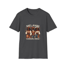 Load image into Gallery viewer, Melanin Goddess Unisex Softstyle T-Shirt, Casual Wear, Affirmation Tee, Gift for Her, Summer Essential, Black Woman Pride Shirt
