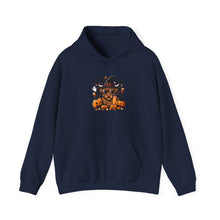 Load image into Gallery viewer, Halloween Cat Witch Hoodie | Cozy Unisex Sweatshirt | Pumpkin Patch, Spooky Season, Fall Fashion, Halloween Gift, Casual Wear
