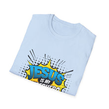 Load image into Gallery viewer, Superhero Jesus T-Shirt, Christian Graphic Tee, Unisex Softstyle Shirt, Religious Apparel, Faith-Based Gift, Casual Wear
