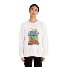 Load image into Gallery viewer, Curiosity Passion Crewneck Sweatshirt - Motivational Gift for Students, Education Inspiration, Cozy Unisex Sweater, Unique Teacher [...]

