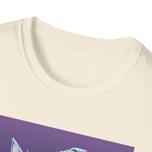 Load image into Gallery viewer, Magical Cat T-Shirt, Unisex Softstyle Tee, Halloween Costume Shirt, Wizard Cat Apparel, Gift for Cat Lovers, Witch Kitty Tee
