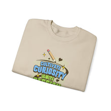 Load image into Gallery viewer, Curiosity Passion Crewneck Sweatshirt - Motivational Gift for Students, Education Inspiration, Cozy Unisex Sweater, Unique Teacher [...]
