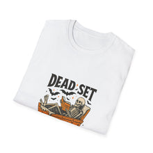 Load image into Gallery viewer, Halloween Reading T-Shirt, Funny Book Lovers Tee, Perfect for Book Clubs, Gifts for Readers, Spooky Season Apparel
