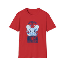 Load image into Gallery viewer, Autism Awareness Butterfly T-Shirt, Cute Unisex Tee, I Wear Blue, Support Autism, Gift for Awareness Day, Softstyle T-Shirt
