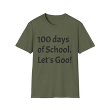 Load image into Gallery viewer, 100 Days of School Unisex Softstyle T-Shirt, Fun Teacher Shirt, Back to School, Student Gift, Classroom Celebration
