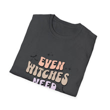 Load image into Gallery viewer, Unisex Coffee Lover T-Shirt - "Even Witches Need Coffee" - Perfect Gift for Halloween, Witchy Vibes, Casual Wear, Coffee Enthusiasts, [...]

