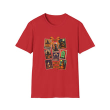 Load image into Gallery viewer, Halloween-Themed Unisex Softstyle T-Shirt, Spooky Graphic Tee, Trick or Treat Shirt, Fall Festival Apparel, Ghostly Vibe Wear
