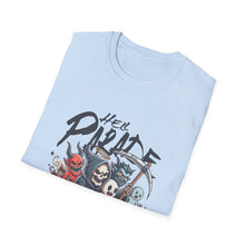 Load image into Gallery viewer, Hell Parade Graphic Tee, Unisex T-Shirt, Halloween Shirt, Spooky Vibe Apparel, Fun Shirt for Party, Casual Wear, Unique Gift
