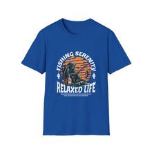 Load image into Gallery viewer, Unisex Fishing Serenity T-Shirt, Relaxed Life Tee for Fishing Enthusiasts, Outdoor Lover Gift, Casual Wear, Birthday Present, [...]
