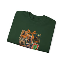 Load image into Gallery viewer, Halloween Pumpkin Sweatshirt, Cozy Fall Crewneck, Unisex Sweatshirt, Seasonal Fashion, Trick or Treat Top, Halloween Gift
