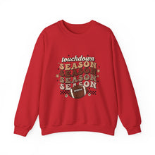 Load image into Gallery viewer, Touchdown Season Sweatshirt - Cozy Gift for Football Fans, Autumn Apparel, Game Day Wear, Unisex Crewneck

