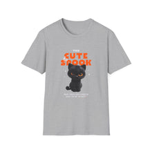Load image into Gallery viewer, Cute Spook Cat T-Shirt, Halloween Tee, Unisex Softstyle Shirt, Funny Black Cat Shirt, Fall Fashion, Gift for Cat Lovers
