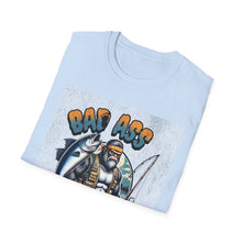 Load image into Gallery viewer, Bad Ass Fisherman Unisex T-Shirt, Fishing Gift, Casual Tee, Funny Shirt for Anglers, Outdoor Apparel, Best Fisherman Shirt
