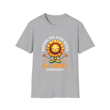Load image into Gallery viewer, Blooming Sunflower Unisex T-Shirt - Cute, Positive Vibes for Gardening Lovers, Casual Wear, Perfect Gift for Spring Celebrations, [...]
