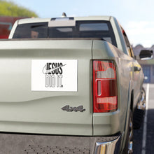 Load image into Gallery viewer, Jesus Did It Car Magnet, Faith-Based Car Decor, Christian Gift, Inspirational Magnet, Religious Car Accessory
