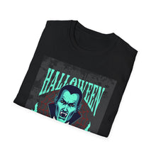 Load image into Gallery viewer, Halloween Vampire T-Shirt | Unisex Softstyle Tee, Spooky Shirt, Halloween Costume, Men's &amp; Women's Apparel, Fun Gift
