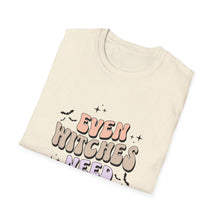 Load image into Gallery viewer, Unisex Coffee Lover T-Shirt - "Even Witches Need Coffee" - Perfect Gift for Halloween, Witchy Vibes, Casual Wear, Coffee Enthusiasts, [...]
