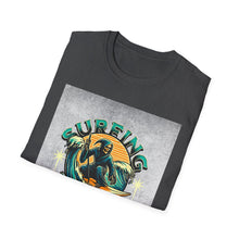 Load image into Gallery viewer, Surfing for Freedom Unisex Softstyle T-Shirt | Summer Vibe, Beachwear, Gift for Surfers, Casual Tee, Adventure Apparel
