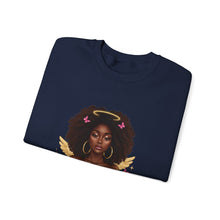 Load image into Gallery viewer, Black History African American Woman Gods Favorite Baddie Sweatshirt, Black Princess Self Love Crewneck Pullover, Unisex Heavy Blend Jumper,
