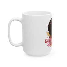 Load image into Gallery viewer, God's Favorite Baddie Ceramic Mug - Empowering Gift, Birthday Present, Coffee Lover's Mug, Inspirational Drinkware, Unique Home Decor
