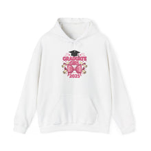 Load image into Gallery viewer, Graduate Girl 2025 Hooded Sweatshirt, Unisex Graduation Gift, Cute Hoodie for Graduates, Cozy Sweatshirt for Celebrations, Graduation [...]
