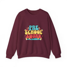 Load image into Gallery viewer, Pre-School Squad Sweatshirt, Kids Crewneck, Fun Family Apparel, Back to School Gift, Comfortable Everyday Wear
